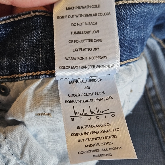 Nicole Miller Studio Denim Jeans Cropped Size 10 - Picture 9 of 9